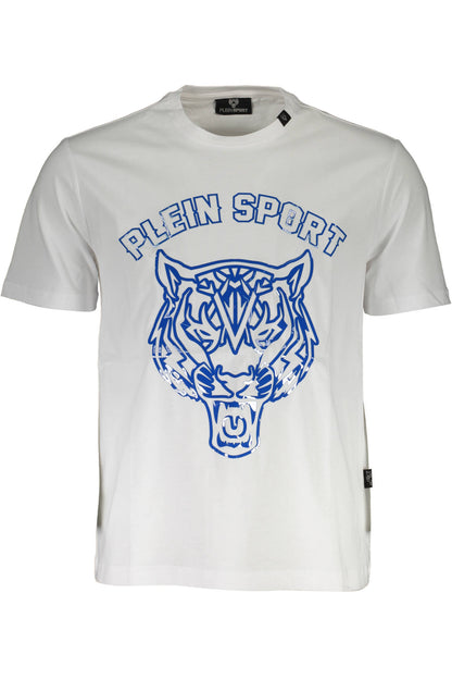 PLEIN SPORT KURZARM-T-SHIRT HERREN WEISS