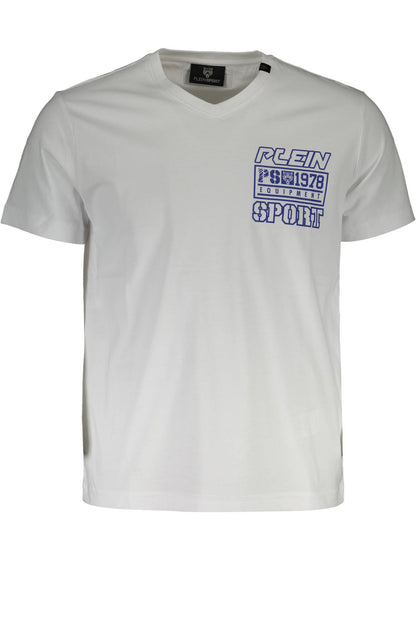 PLEIN SPORT KURZARM-T-SHIRT HERREN WEISS