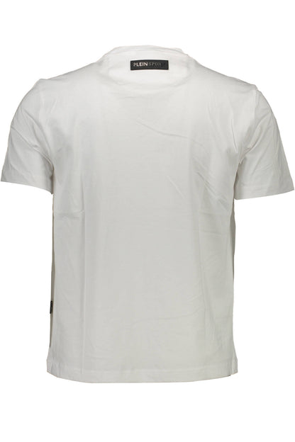 PLEIN SPORT WEISSES KURZARM-T-SHIRT FÜR HERREN