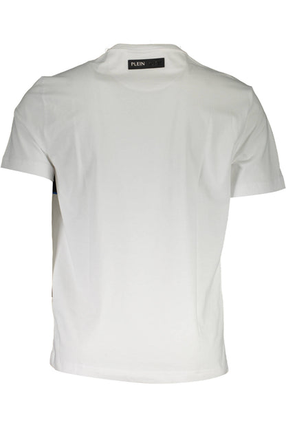 PLEIN SPORT WEISSES KURZARM-T-SHIRT FÜR HERREN