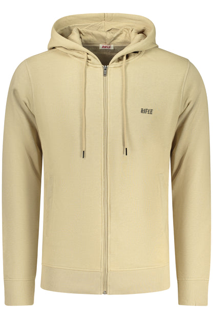RIFLE Herren-Sweatshirt mit Reißverschluss, beige