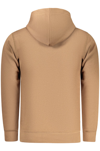 RIFLE HERREN-SWEATSHIRT MIT REISSVERSCHLUSS, BRAUNE WEITE
