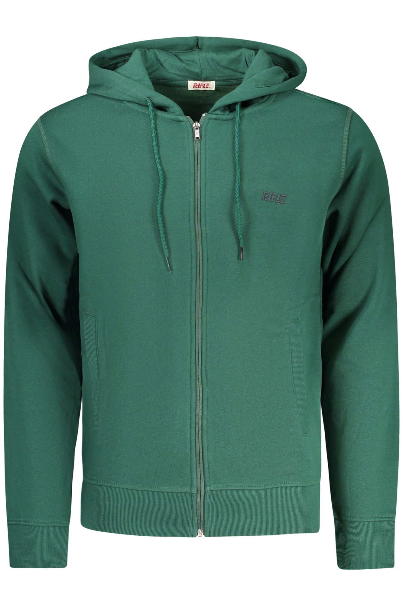 RIFLE Herren-Sweatshirt mit Reißverschluss, grün