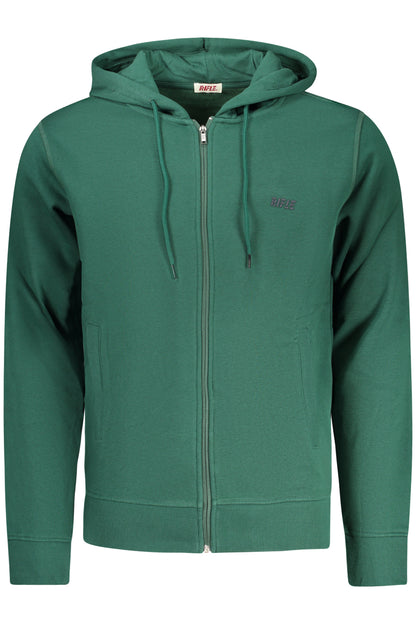 RIFLE Herren-Sweatshirt mit Reißverschluss, grün