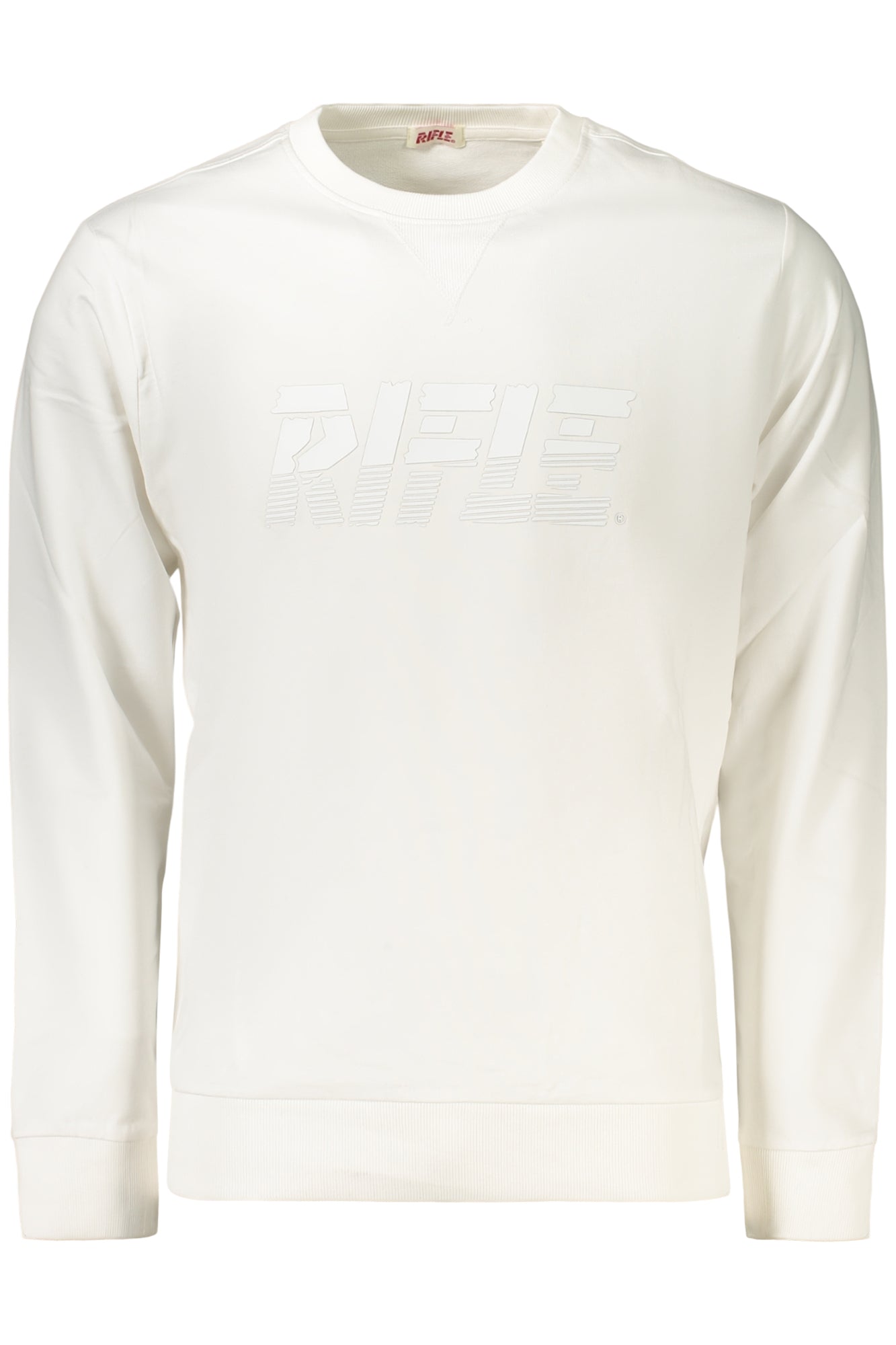 RIFLE Herren-Sweatshirt mit Reißverschluss, weiß