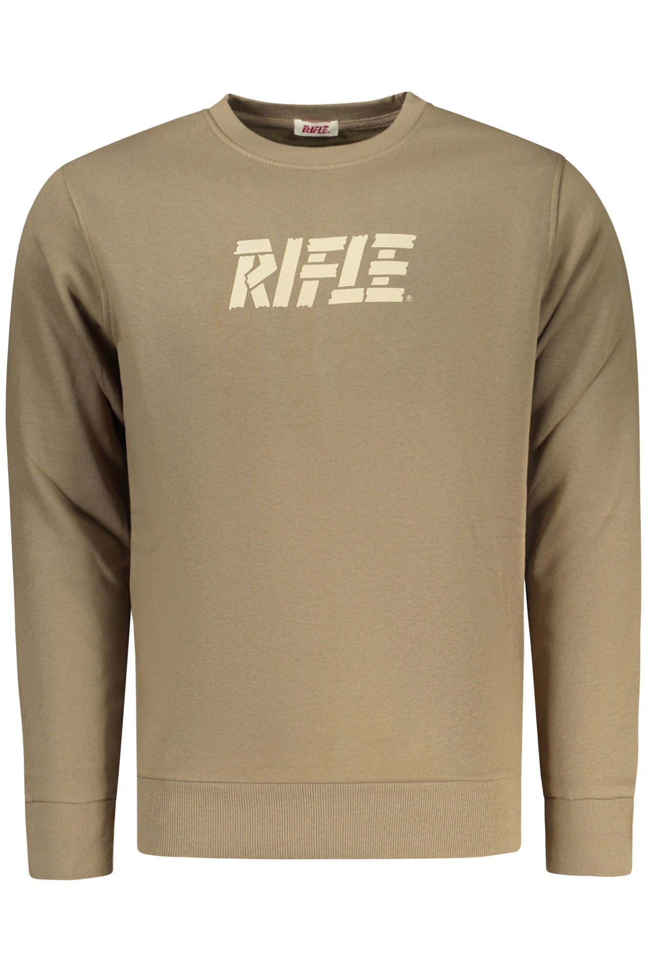 RIFLE Herren-Sweatshirt mit Reißverschluss, braun