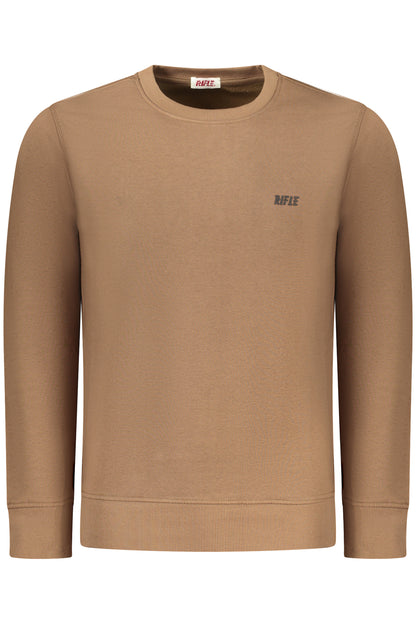 RIFLE Herren-Sweatshirt mit Reißverschluss, braun