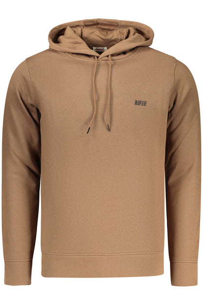 RIFLE Herren-Sweatshirt mit Reißverschluss, braun
