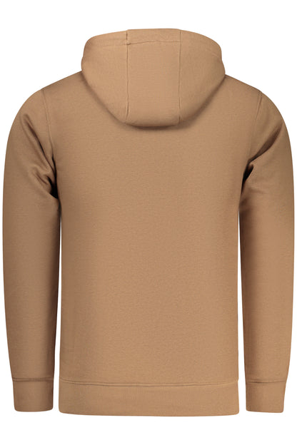 RIFLE Herren-Sweatshirt mit Reißverschluss, braun