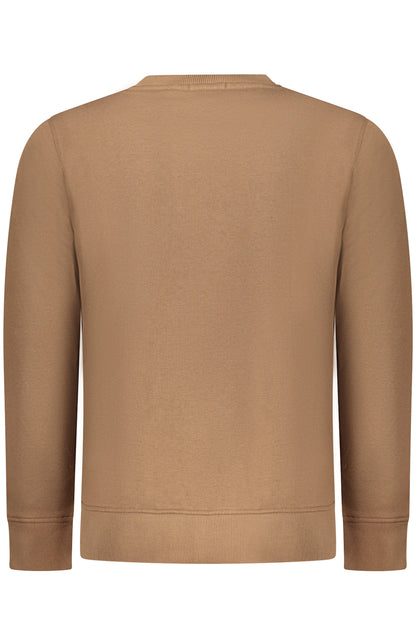 RIFLE Herren-Sweatshirt mit Reißverschluss, braun