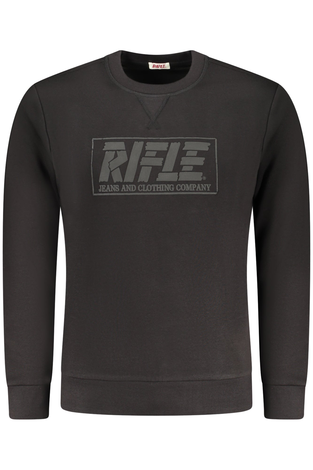 RIFLE HERREN SCHWARZES SWEATSHIRT MIT REISSVERSCHLUSS
