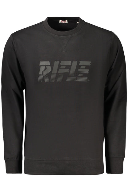 RIFLE HERREN SCHWARZES REISSVERSCHLUSS-SWEATSHIRT