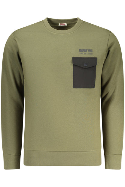 RIFLE Herren-Sweatshirt mit Reißverschluss, grün