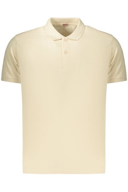 Herren-Poloshirt mit kurzen Ärmeln und Gewehrmotiv, Beige