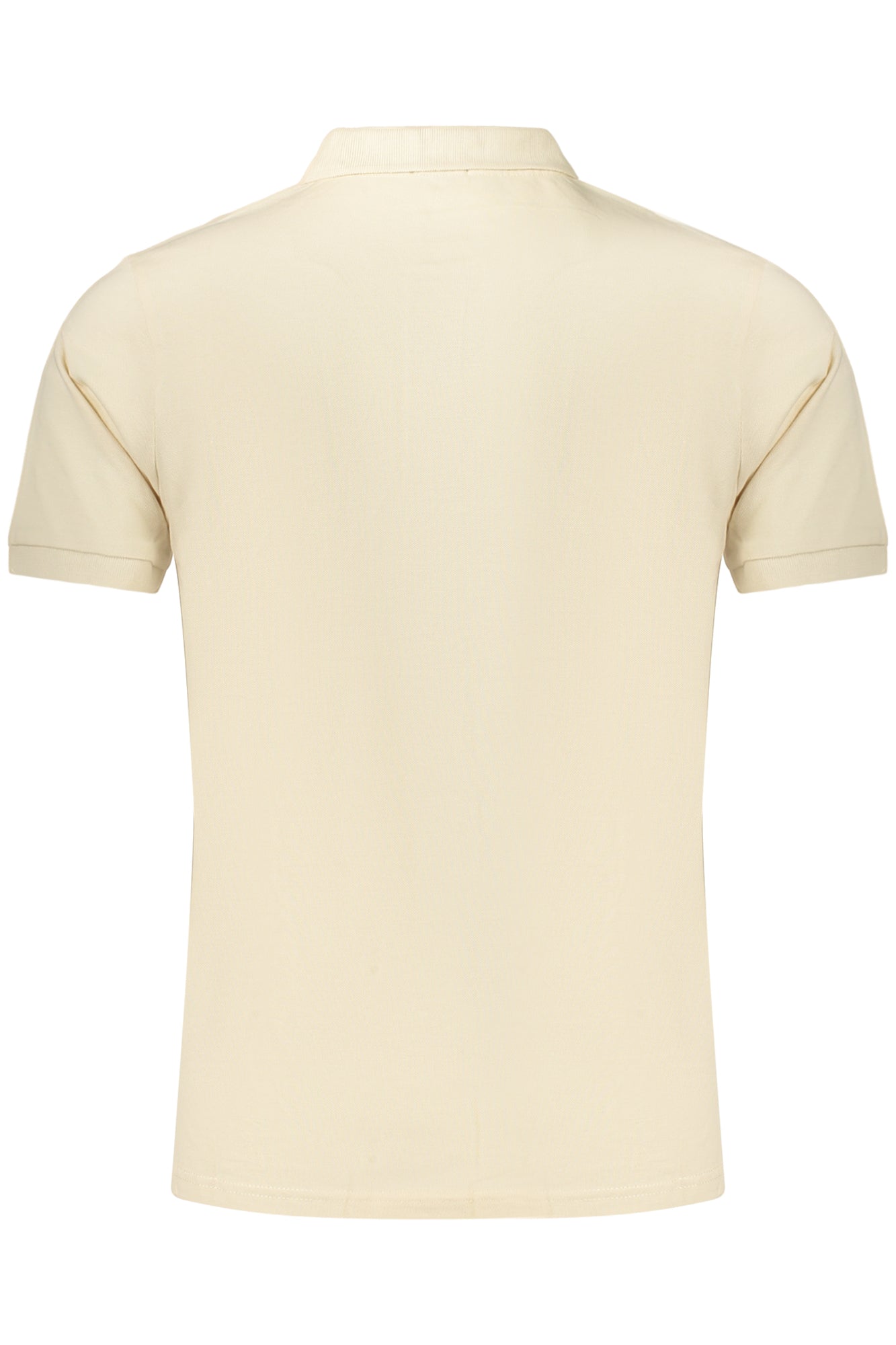 Herren-Poloshirt mit kurzen Ärmeln und Gewehrmotiv, Beige