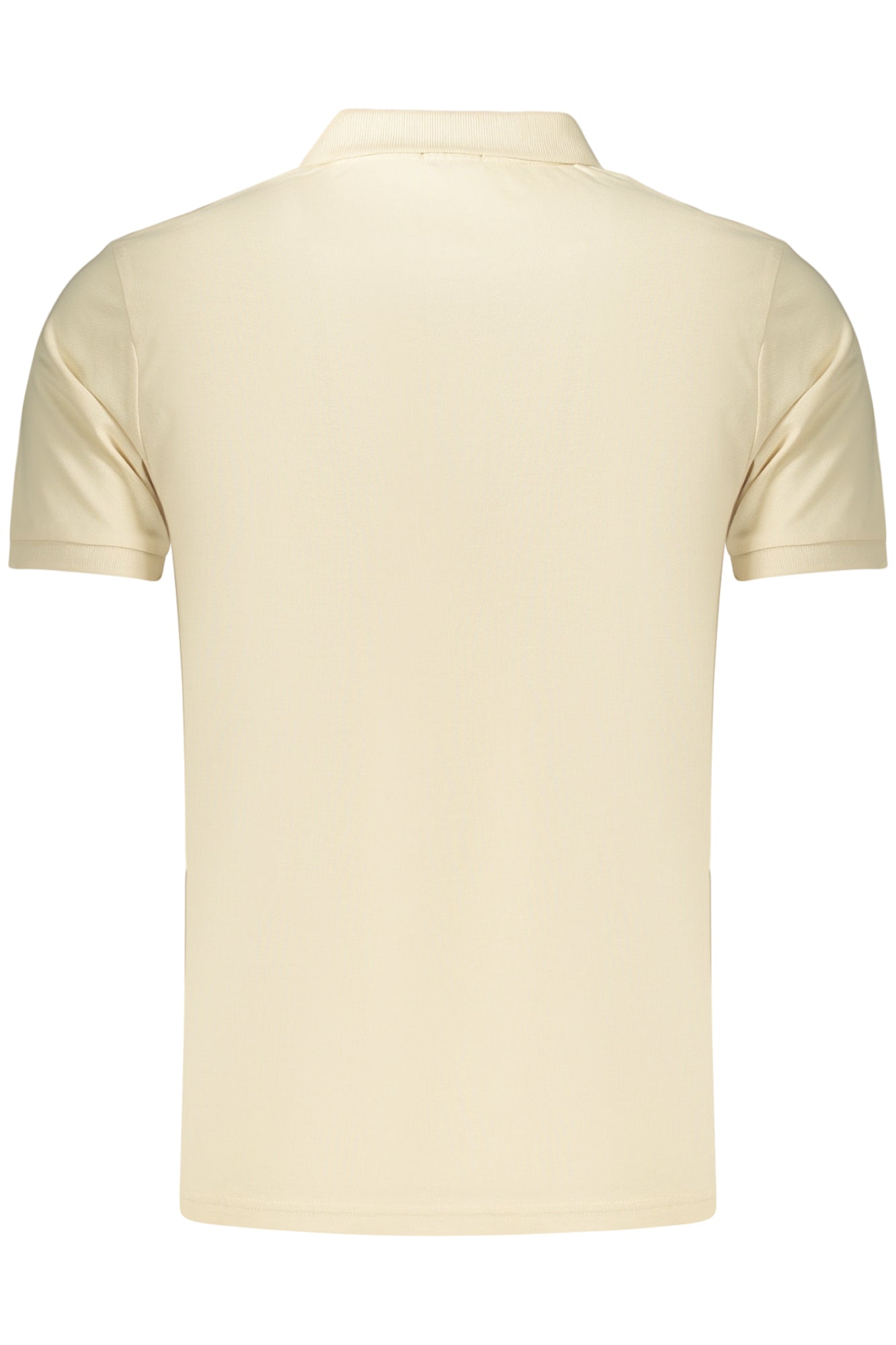 Herren-Poloshirt mit kurzen Ärmeln und Gewehrmotiv, Beige