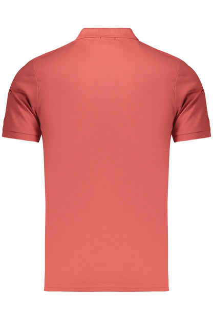 ROTES HERREN-POLOSHIRT MIT KURZEN ÄRMELN UND GEWEHRMODUS