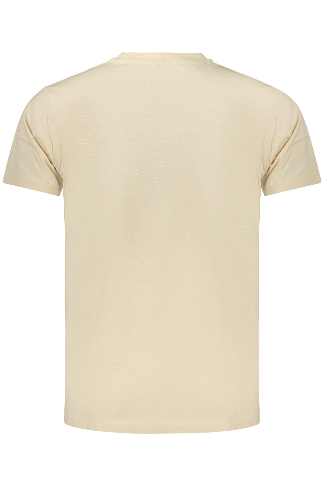 Herren-T-Shirt mit Gewehrmotiv, kurzärmelig, beige