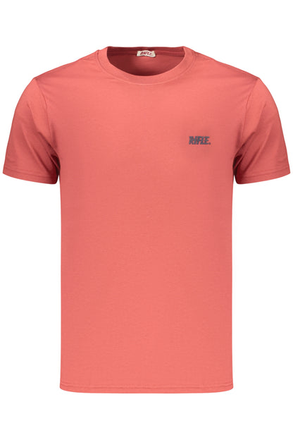Herren-T-Shirt mit rotem Gewehraufdruck, kurzärmelig