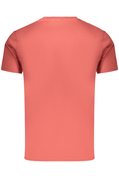 Herren-T-Shirt mit rotem Gewehraufdruck, kurzärmelig