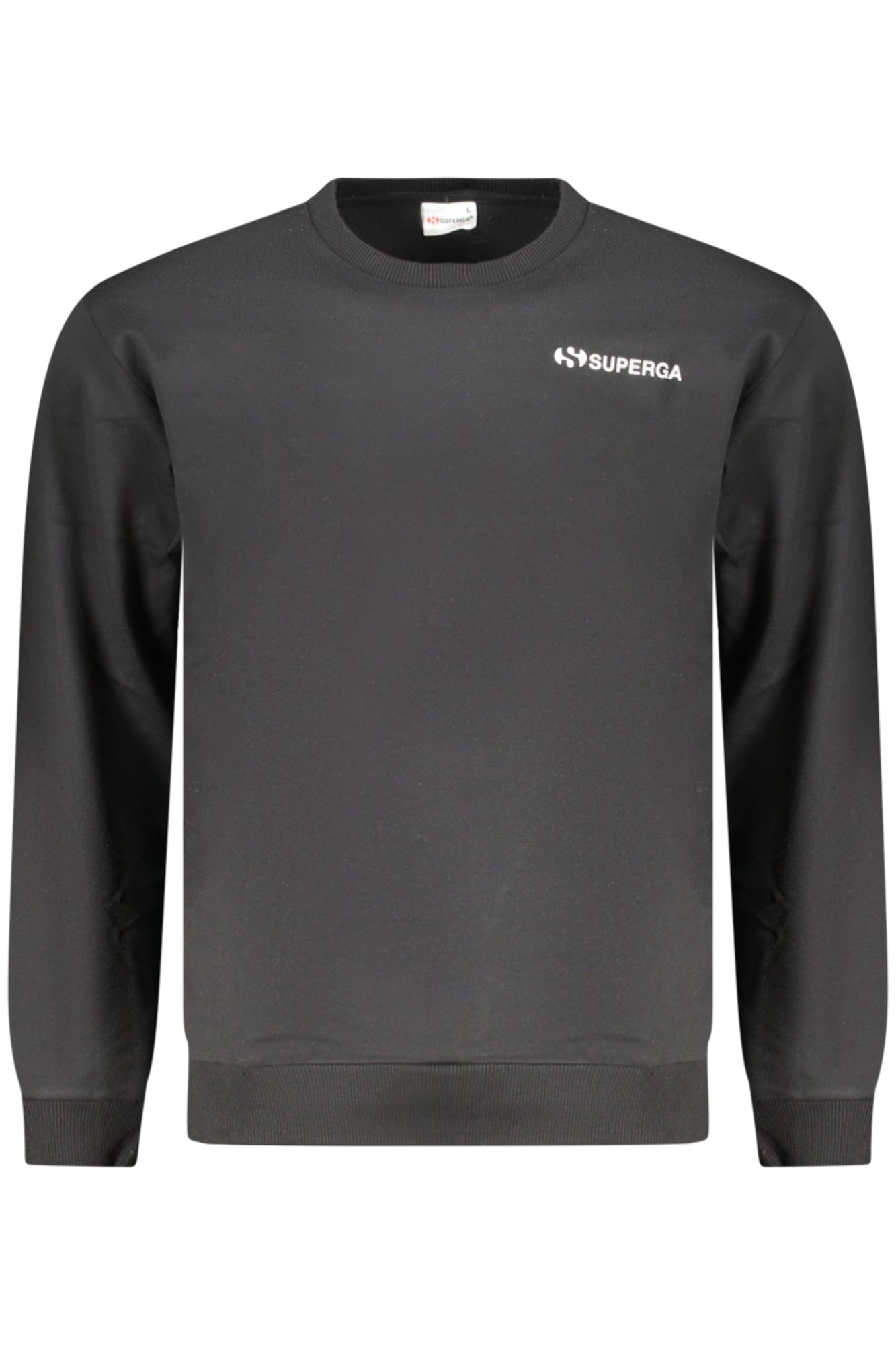 SUPERGA Herren-Sweatshirt mit Reißverschluss, schwarz