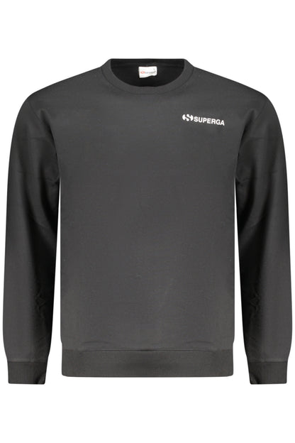 SUPERGA Herren-Sweatshirt mit Reißverschluss, schwarz