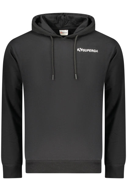 SUPERGA Herren-Sweatshirt mit Reißverschluss, schwarz