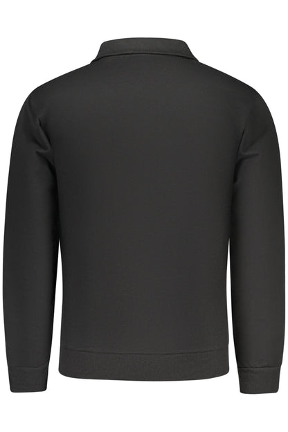 SUPERGA Herren-Sweatshirt mit Reißverschluss, schwarz