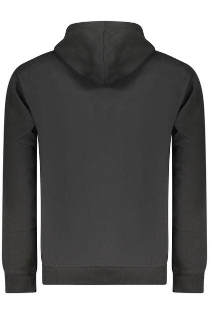 SUPERGA Herren-Sweatshirt mit Reißverschluss, schwarz