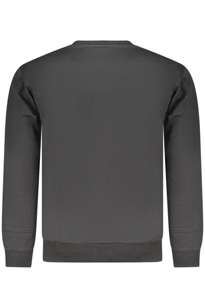 SUPERGA Herren-Sweatshirt mit Reißverschluss, schwarz