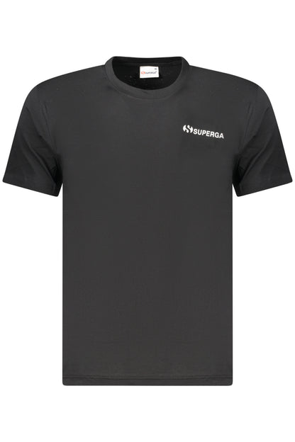 SUPERGA Herren Kurzarm-T-Shirt Schwarz