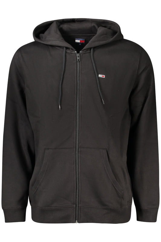TOMMY HILFIGER HERREN-SWEATSHIRT MIT ZIP-UP SCHWARZ
