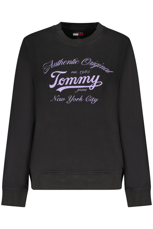 TOMMY HILFIGER SCHWARZES DAMEN-SWEATSHIRT MIT REISSVERSCHLUSS