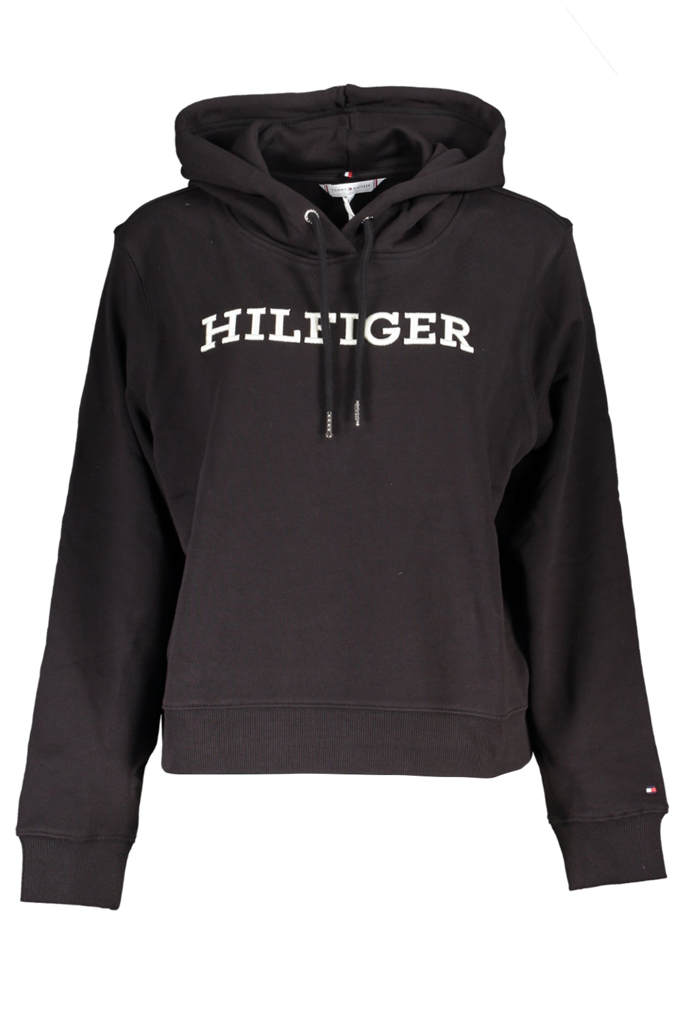 TOMMY HILFIGER DAMEN-SWEATSHIRT MIT REISSVERSCHLUSS SCHWARZ