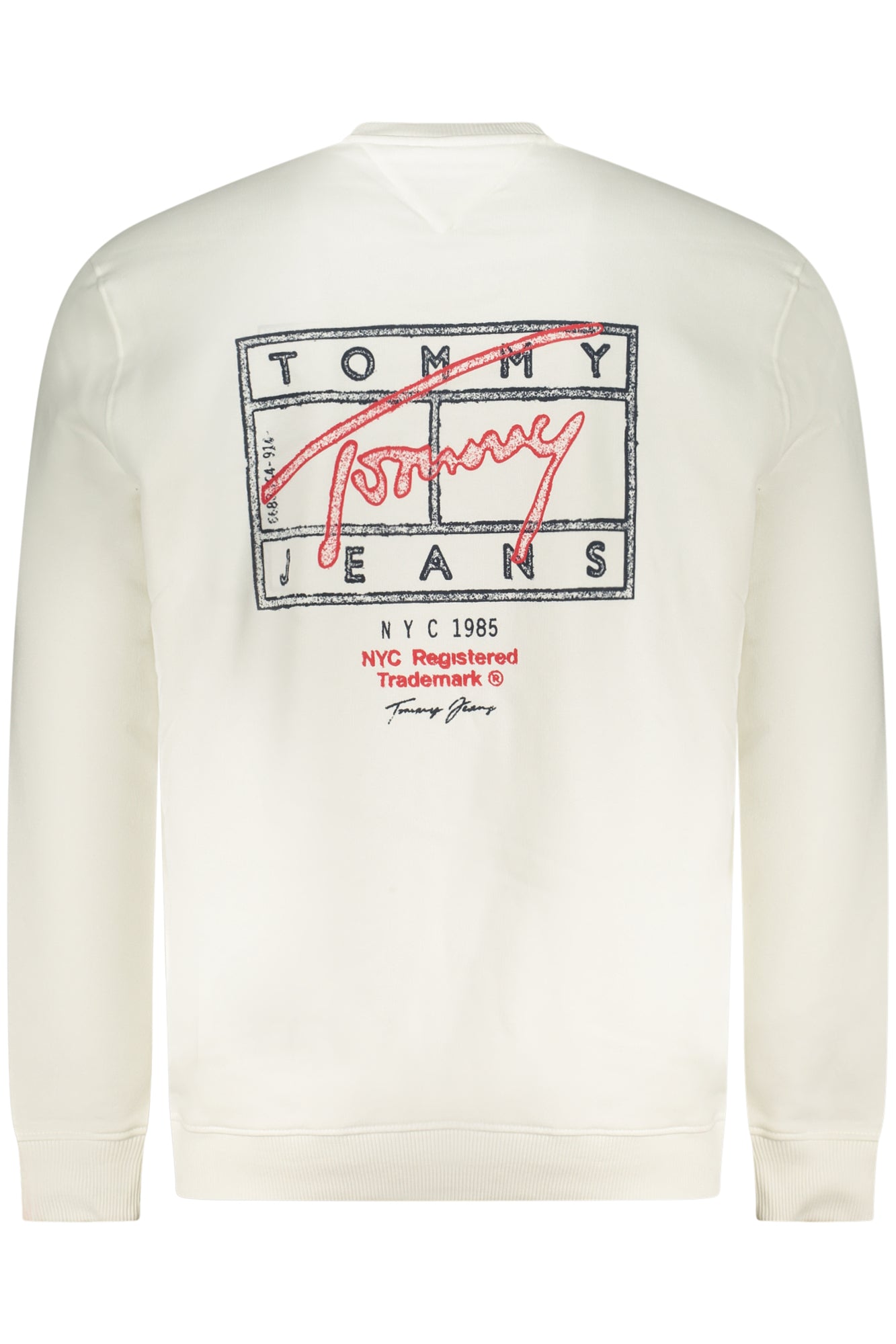 TOMMY HILFIGER HERREN-SWEATSHIRT MIT REISSVERSCHLUSS, WEISS