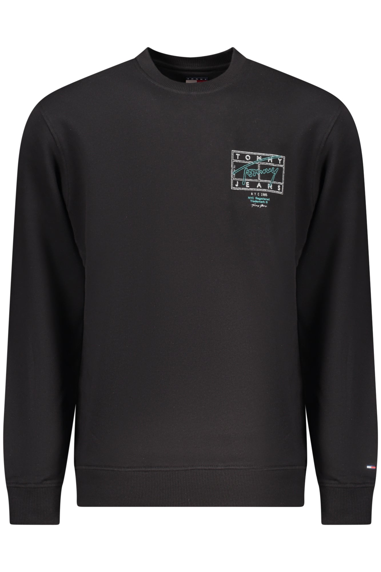 TOMMY HILFIGER Herren-Sweatshirt mit Reißverschluss, schwarz