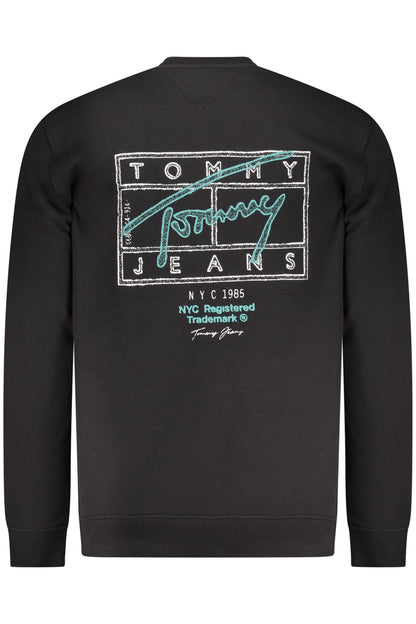 TOMMY HILFIGER Herren-Sweatshirt mit Reißverschluss, schwarz