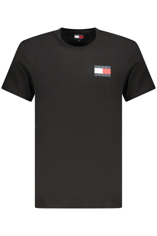 TOMMY HILFIGER HERREN KURZARM T-SHIRT SCHWARZ