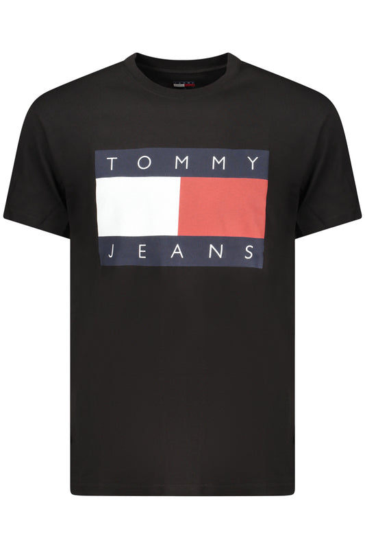 TOMMY HILFIGER HERREN-T-SHIRT MIT KURZEN ÄRMELN, SCHWARZ