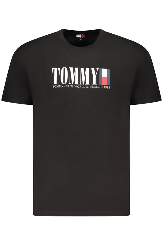 TOMMY HILFIGER HERREN KURZARM T-SHIRT SCHWARZ