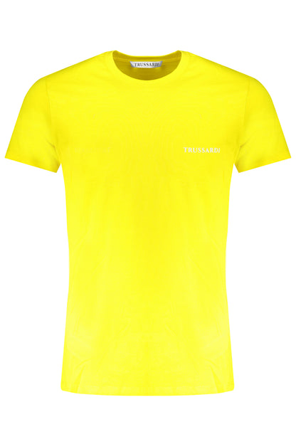 TRUSSARDI GELBES KURZÄRMELIGES HERREN-T-SHIRT