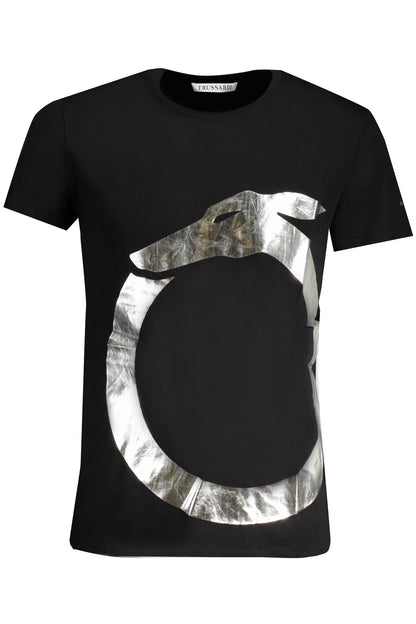 TRUSSARDI HERREN-KURZARM-T-SHIRT SCHWARZ