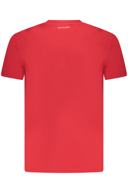 Trussardi Herren Kurzarm T-Shirt Rot