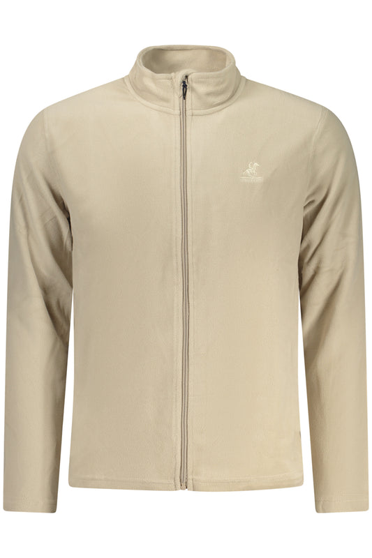US GRAND Herren-Sweatshirt mit Reißverschluss, beige