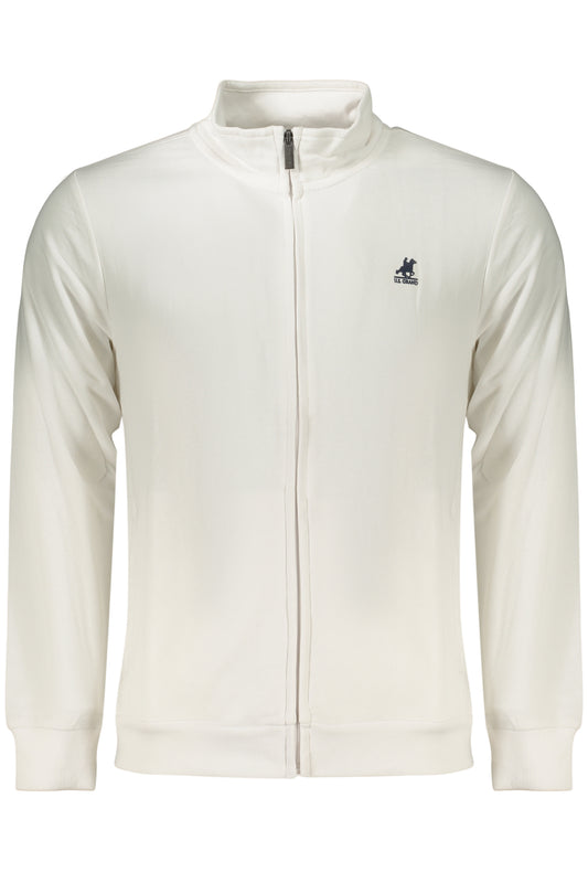 US GRAND Herren-Sweatshirt mit Reißverschluss, weiß