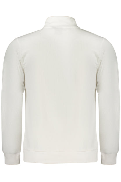 US GRAND Herren-Sweatshirt mit Reißverschluss, weiß