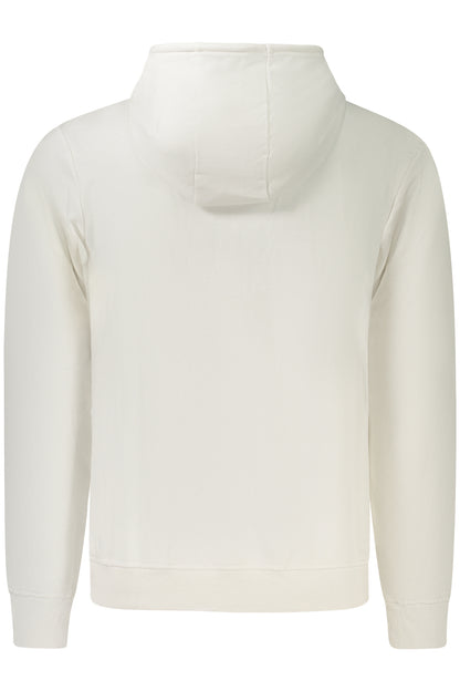 US GRAND Herren-Sweatshirt mit Reißverschluss, weiß