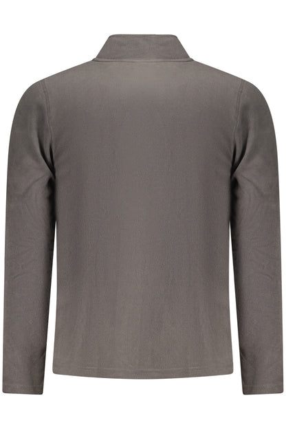 US GRAND Herren-Sweatshirt mit Reißverschluss, grau