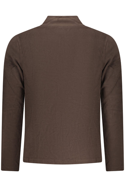 US GRAND Herren-Sweatshirt mit Reißverschluss, braun