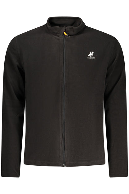 US GRAND Herren-Sweatshirt mit Reißverschluss, schwarz